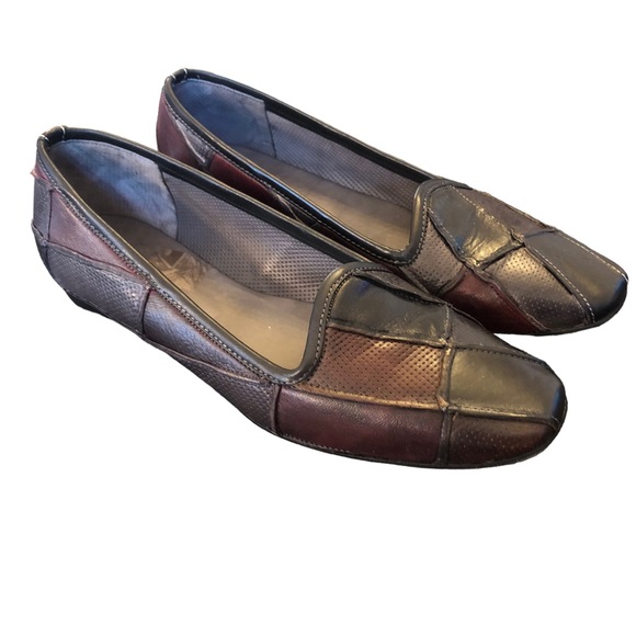 Sesto Meucci Shoes - Sesto Meucci Black & Brown Patchwork Flats size 8